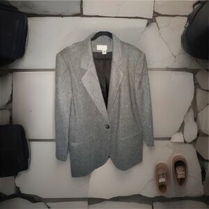 Classic‎ Wool Blazer Woman's Grey Size 16